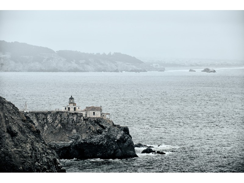 The Point Bonita Lighthouse from Battery Mendell