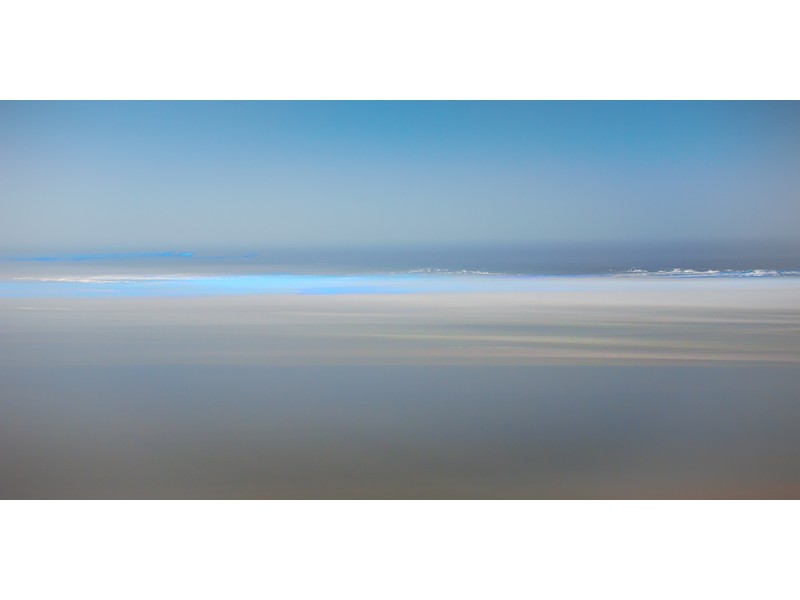 bioluminescence long exposure of breaking waves
