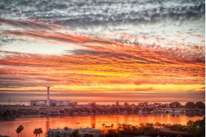 Carlsbad Power Plant Sunset