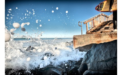 Enjoying the King Tide at Tower 27