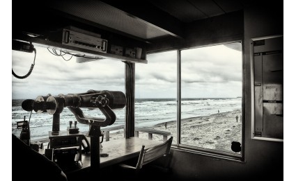Inside the Old Del Mar Lifeguard Headquarters