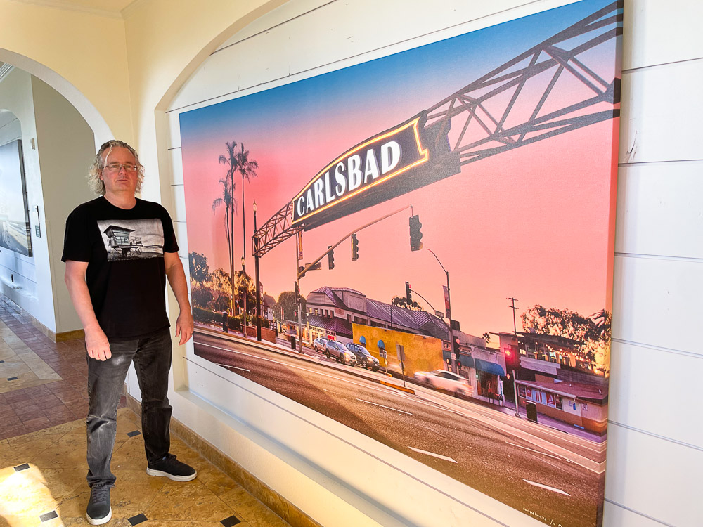 Carlsbad Sunrise and Roy at Hilton Garden Inn 8x5 feet