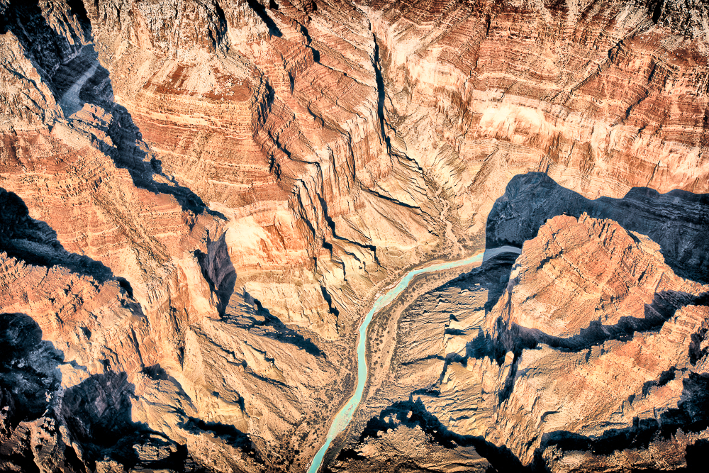 arizona flying over little colorado river grand canyon