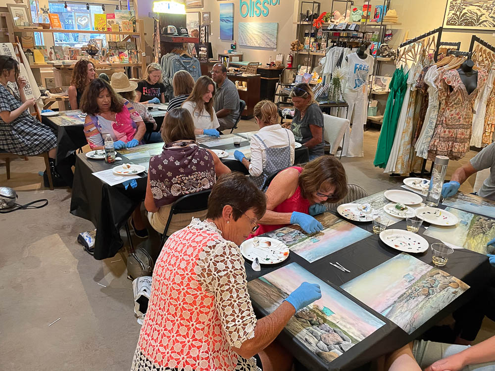 bliss 101 roy kerckhoffs hand coloring workshop participants