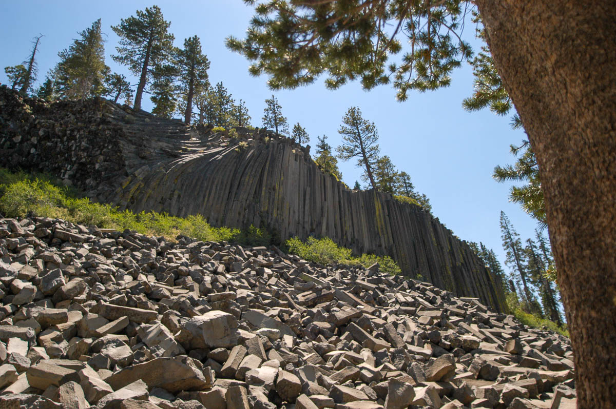 devils postpile near mammoth lakes california