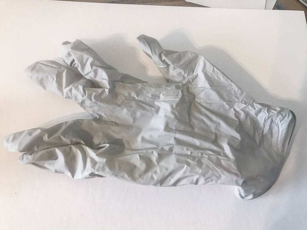 disposable latex glove