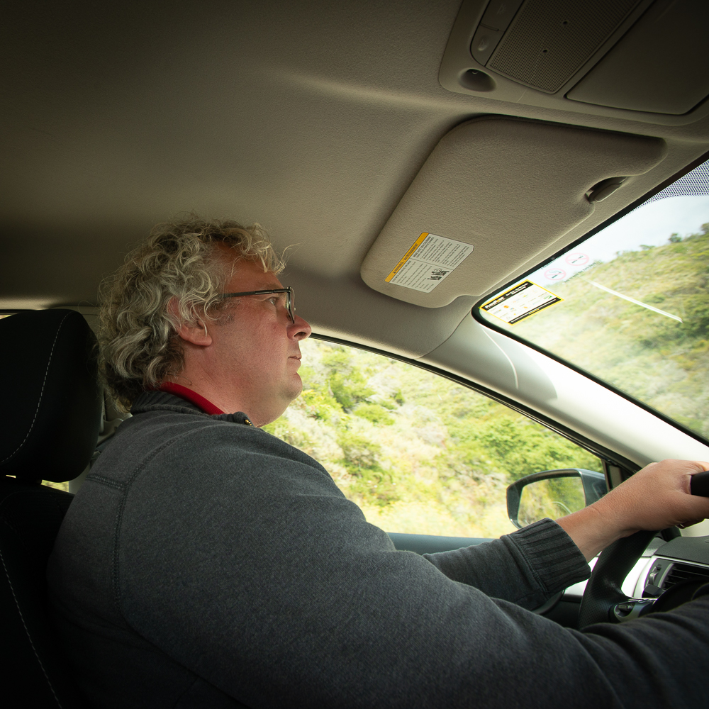 driving rental car in big sur on california 1