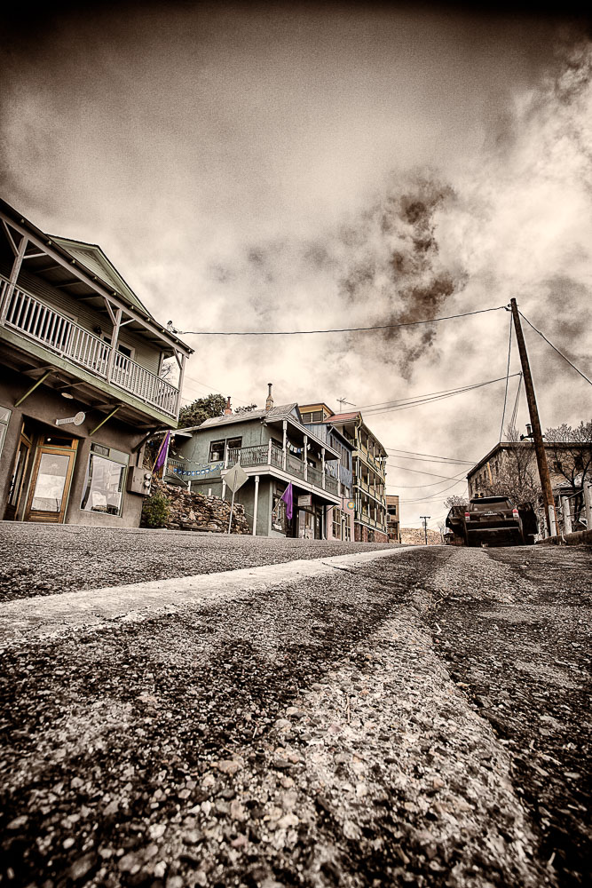 jerome arizona low street view of the town