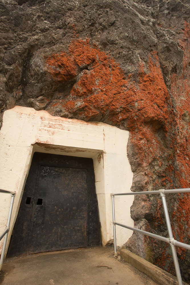 locked door to tunnel to point bonita lighthouse