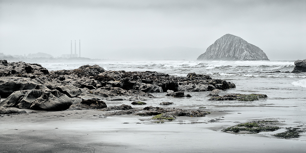morro rock and power plant