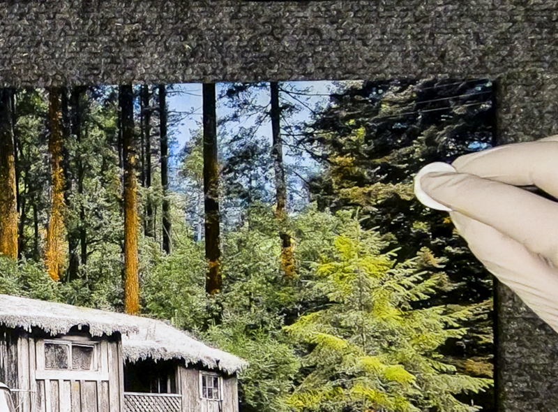 smoothing out the blue sky